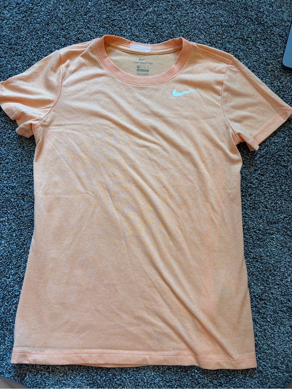 Nike Peach Short Sleeve Crew Tee - Women's Athletic Top